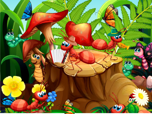 Hidden Objects Insects Game